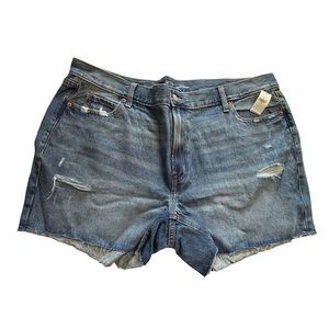NWT Distressed High Rise Slouchy Straight sz 20